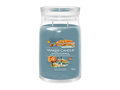Yankee Candle - Aromatická svíčka Signature sklo velké Evening Riverwalk 567 g