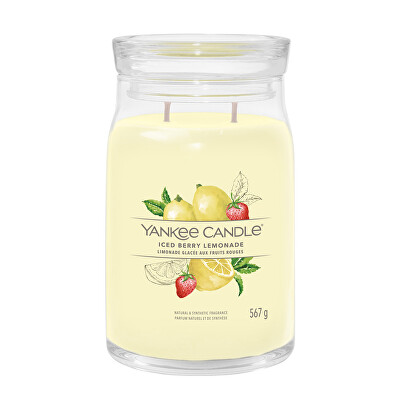 Yankee Candle - Aromatická svíčka Signature sklo velké Iced Berry Lemonade 567 g