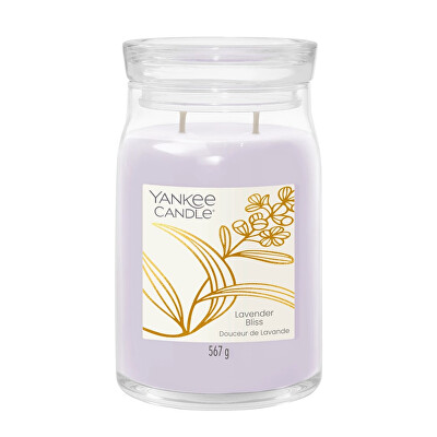 Yankee Candle - Aromatická svíčka Signature sklo velké Lavender Bliss 567 g