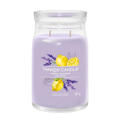 Yankee Candle - Aromatická svíčka Signature sklo velké Lemon Lavender 567 g