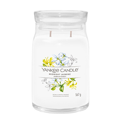 Yankee Candle - Aromatická svíčka Signature sklo velké Midnight Jasmine 567 g