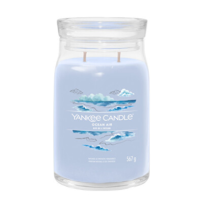 Yankee Candle - Aromatická svíčka Signature sklo velké Ocean Air 567 g