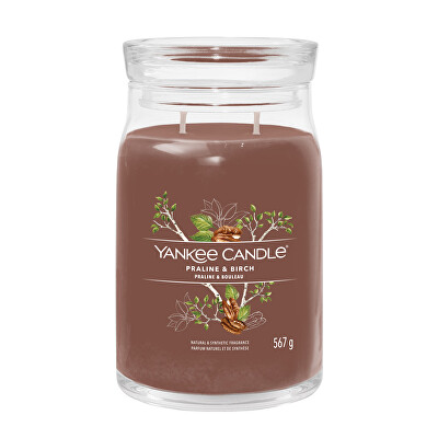 Yankee Candle - Aromatická svíčka Signature sklo velké Praline & Birch 567 g