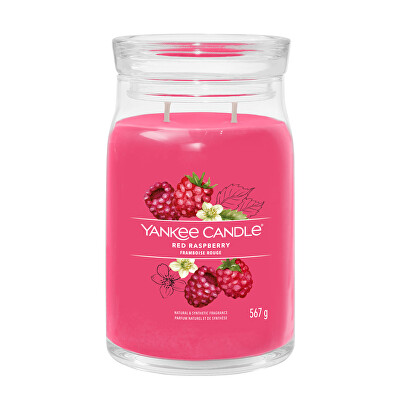 Yankee Candle - Aromatická sviečka Signature sklo veľké Red Raspberry 567 g