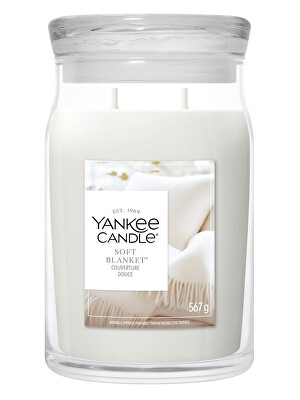 Yankee Candle - Aromatická svíčka Signature sklo velké Soft Blanket 567 g