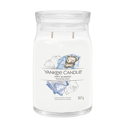 Yankee Candle - Aromatická svíčka Signature sklo velké Soft Blanket 567 g