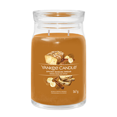 Yankee Candle - Aromatická svíčka Signature sklo velké Spiced Banana Bread 567 g
