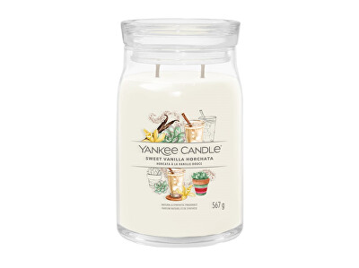Yankee Candle - Aromatická svíčka Signature sklo velké Sweet Vanilla Horchata 567 g