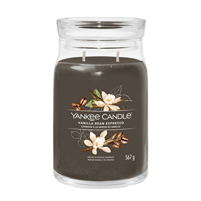 Yankee Candle - Aromatická svíčka Signature sklo velké Vanilla Bean Espresso 567 g