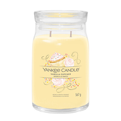 Yankee Candle - Aromatická svíčka Signature sklo velké Vanilla Cupcake 567 g