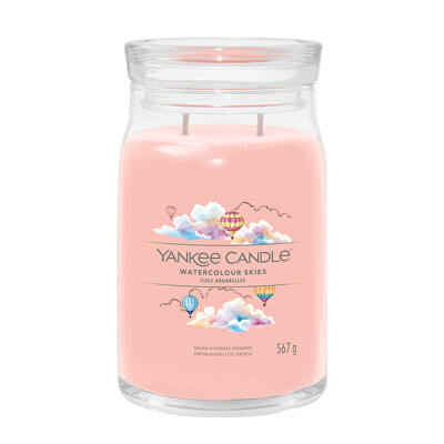Yankee Candle - Aromatická svíčka Signature sklo velké Watercolour Skies 567 g