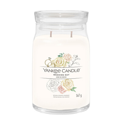 Yankee Candle - Aromatická svíčka Signature sklo velké Wedding Day 567 g