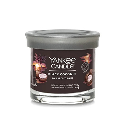 Yankee Candle - Aromatická svíčka Signature tumbler malý Black Coconut 122 g