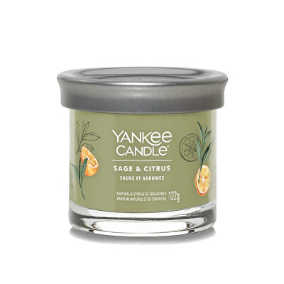 Yankee Candle - Aromatická svíčka Signature tumbler malý Sage & Citrus 122 g