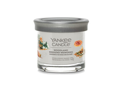 Yankee Candle - Aromatická svíčka Signature tumbler malý Woodland Weekend Memories 122 g