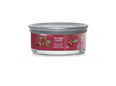 Yankee Candle - Aromatická svíčka Signature tumbler střední Black Cherry 340 g