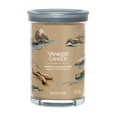 Yankee Candle - Aromatická svíčka Signature tumbler velký Amber & Sandalwood 567 g