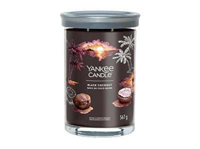 Yankee Candle - Aromatická svíčka Signature tumbler velký Black Coconut 567 g