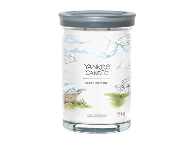 Yankee Candle - Aromatická svíčka Signature tumbler velký Clean Cotton 567 g