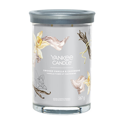Yankee Candle - Aromatická svíčka Signature tumbler velký Smoked Vanilla & Cashmere 567 g