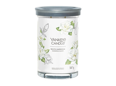 Yankee Candle - Aromatická svíčka Signature tumbler velký White Gardenia 567 g