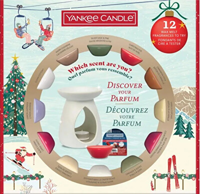 Yankee Candle - Dárková sada vosků s aromalampou Apres Ski