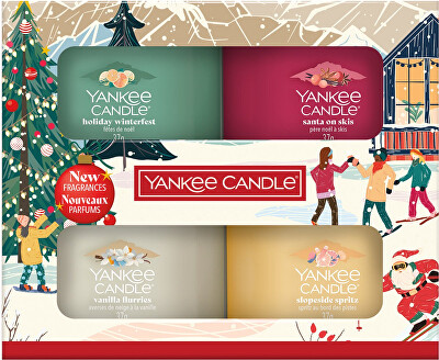 Yankee Candle - Dárková sada votivních svíček ve skle 4 x 37 g