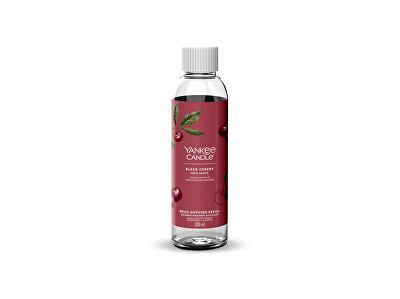Yankee Candle - Náhradní náplň do aroma difuzéru Signature Black Cherry Reed 200 ml