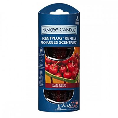 Yankee Candle - Náhradní náplň do elektrického difuzéru Organic Kit Black Cherry 2 x 18,5 ml