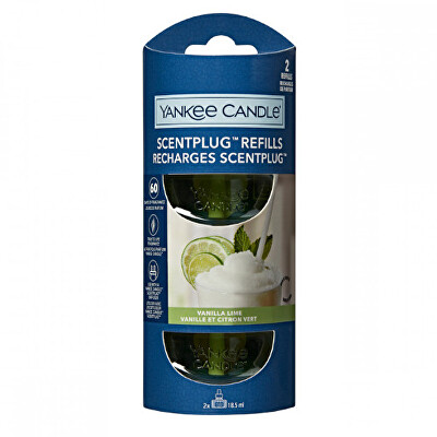 Yankee Candle - Náhradní náplň do elektrického difuzéru Organic Kit Vanilla Lime 2 x 18,5 ml