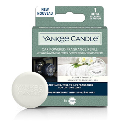 Yankee Candle - Náplň do difuzéru do zásuvky auta Car Powered Fluffy Towels 1 ks
