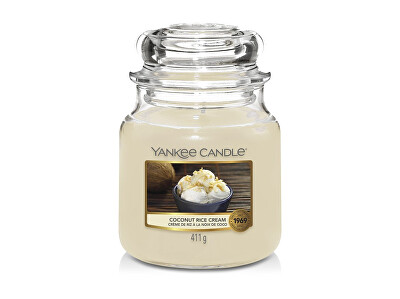 Yankee Candle - Vonná svíčka Classic střední Coconut Rice Cream 411 g