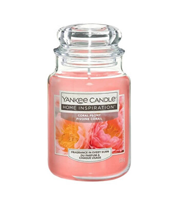 Yankee Candle - Vonná svíčka Home Inspiration velká Coral Peony 538 g