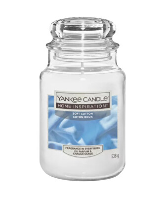Yankee Candle - Vonná svíčka Home Inspiration velká Soft Cotton 538 g