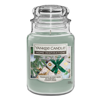 Yankee Candle - Vonná sviečka Home Inspiration veľká Wrapping Paper Pine 538 g