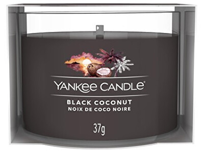 Yankee Candle - Votivní svíčka ve skle Black Coconut 37 g