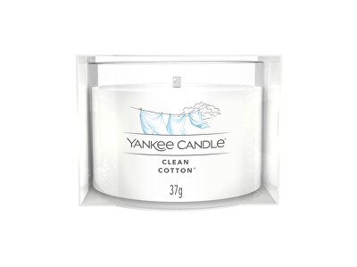 Yankee Candle - Votivní svíčka ve skle Clean Cotton 37 g
