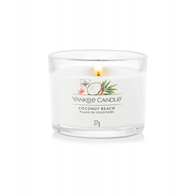 Yankee Candle - Votivní svíčka ve skle Coconut Beach 37 g