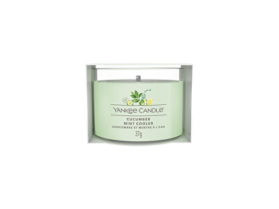 Yankee Candle - Lumânare votivă în sticlă Cucumber Mint Cooler 37 g