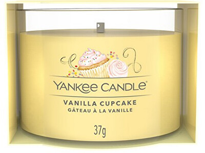 Yankee Candle - Votivní svíčka ve skle Vanilla Cupcake 37 g
