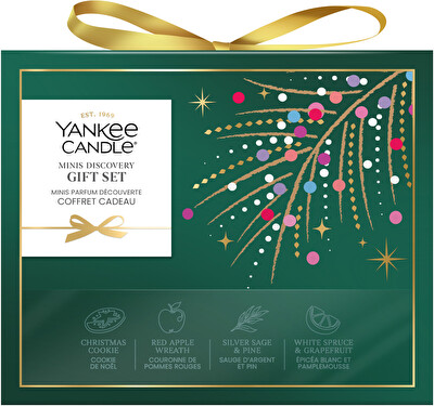 Yankee Candle - Vánoční sada votivních svíček ve skle