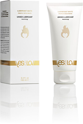YESforLOV - Hřejivý lubrikační gel (Unisex Lubricant Warning) 100 ml
