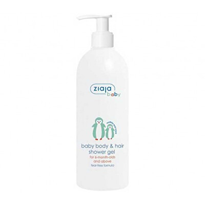 Ziaja - Mycí gel na tělo a vlasy pro děti Tučňák (Baby Body & Hair Shower Gel) 400 ml