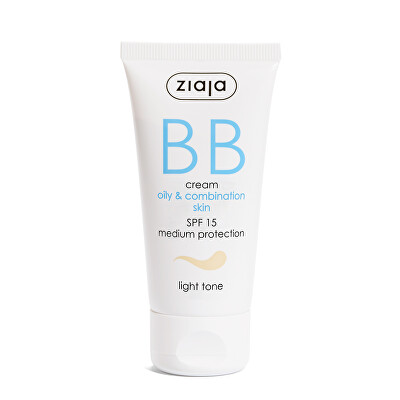 Ziaja - BB krém pro mastnou a smíšenou pleť SPF 15 Light Tone (BB Cream) 50 ml
