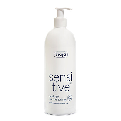 Ziaja - Krémový mycí gel na obličej a tělo Sensitive (Face & Body Wash Gel) 400 ml