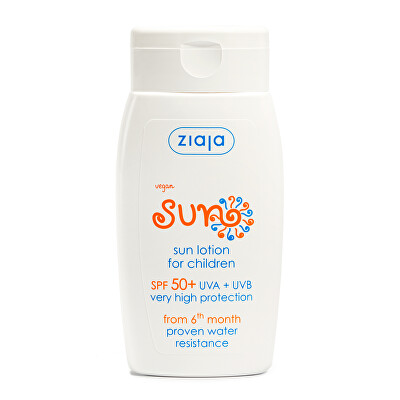 Ziaja - Mléko na opalování pro děti 6M+ SPF 50+ Sun (Sun Lotion) 125 ml