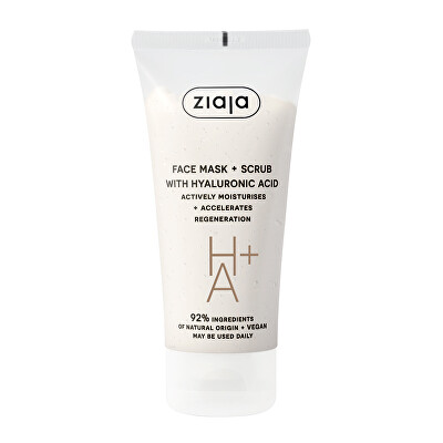 Ziaja - Peelingová maska s kyselinou hyaluronovou (Face Mask + Scrub) 55 ml