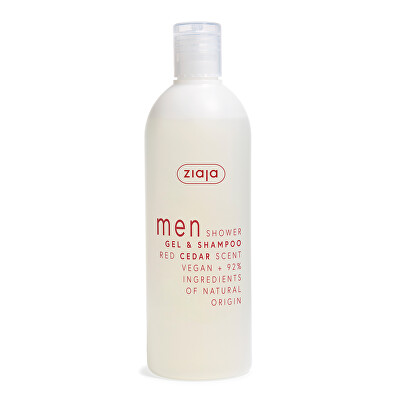 Ziaja - Sprchový gel a šampon Red Cedar Men (Gel & Shampoo) 400 ml