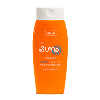 Ziaja - Voděodolné mléko na opalování SPF 20 Sun (Emulsion) 150 ml