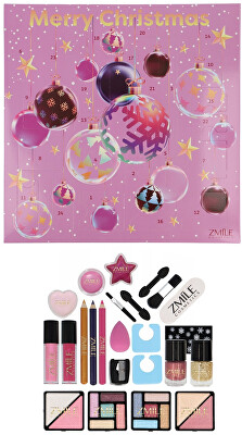 ZMILE COSMETICS - Adventní kalendář Square 3D Christmas Balls